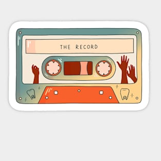 The Record Cassette Sticker